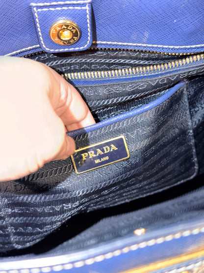 PRADA SAFFIANO BI COLOR TWO WAY HANDBAG