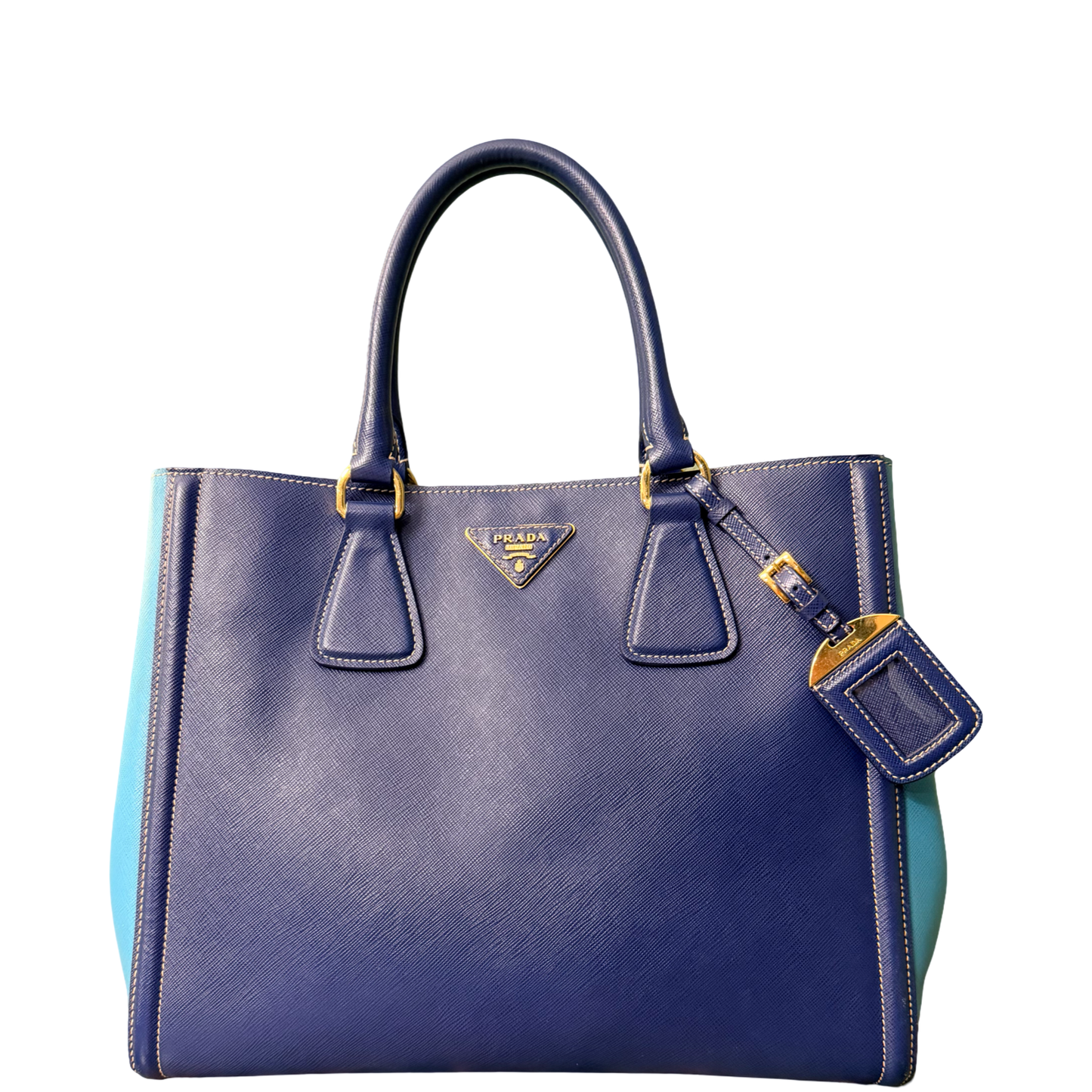 PRADA SAFFIANO BI COLOR TWO WAY HANDBAG