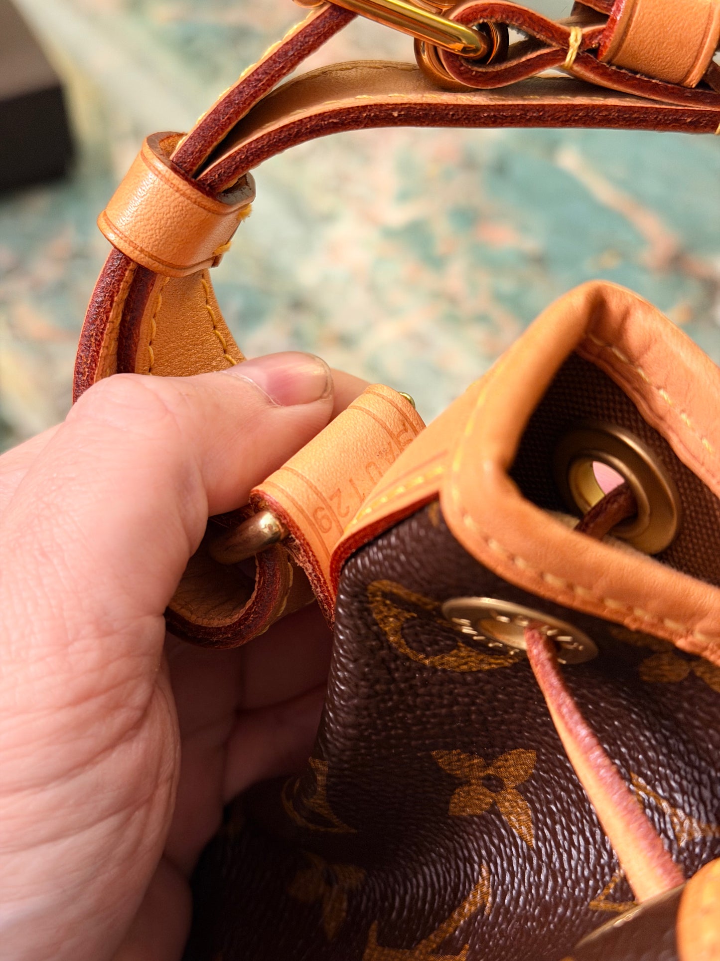 LOUIS VUITTON MONOGRAM NOE BB BUCKET BAG