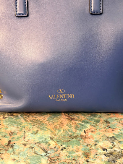 VALENTINO BLUE ROCKSTUD TWO WAY HANDBAG