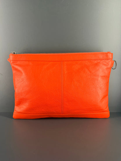 BALENCIAGA ORANGE MEDIUM POCHETTE CLIP