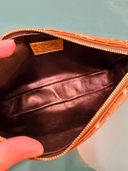 LOUIS VUITTON VELVET MONOGRAM TROMPE L’OEIL POCHETTE ACCESSOIRES