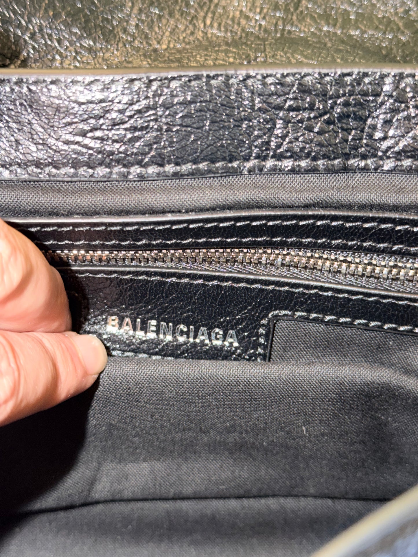 BALENCIAGA BLACK LE CAGOLE FLAP CROSSBODY BAG