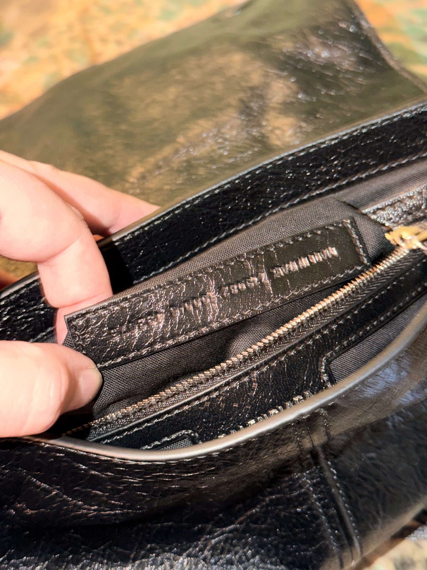 BALENCIAGA BLACK LE CAGOLE FLAP CROSSBODY BAG