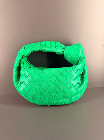 BOTTEGA VENETA GREEN MINI JODIE HANDBAG
