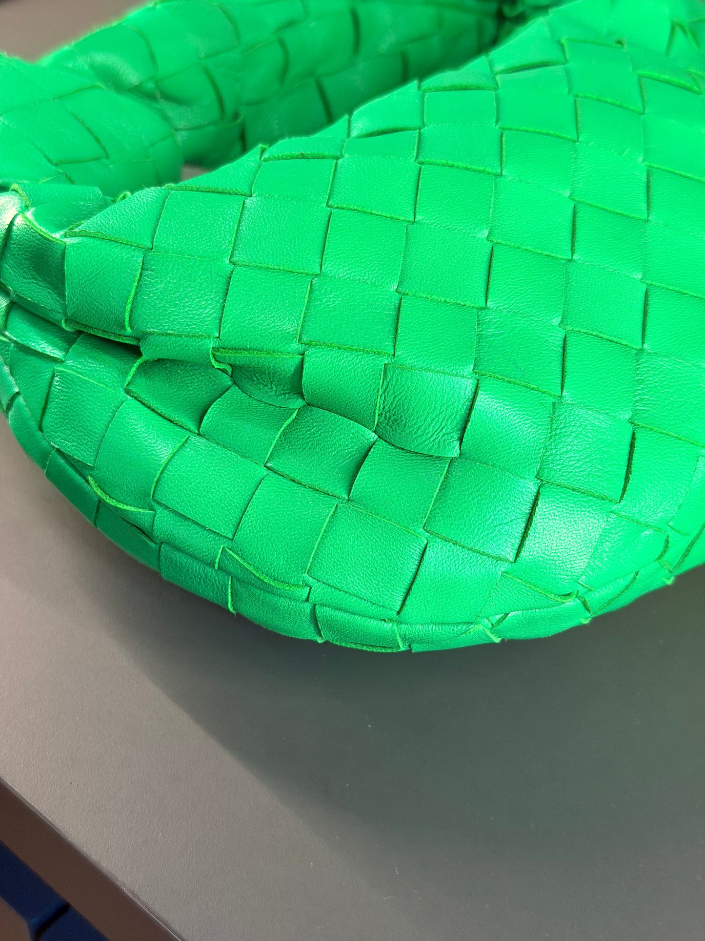 BOTTEGA VENETA GREEN MINI JODIE HANDBAG