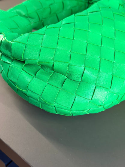 BOTTEGA VENETA GREEN MINI JODIE HANDBAG