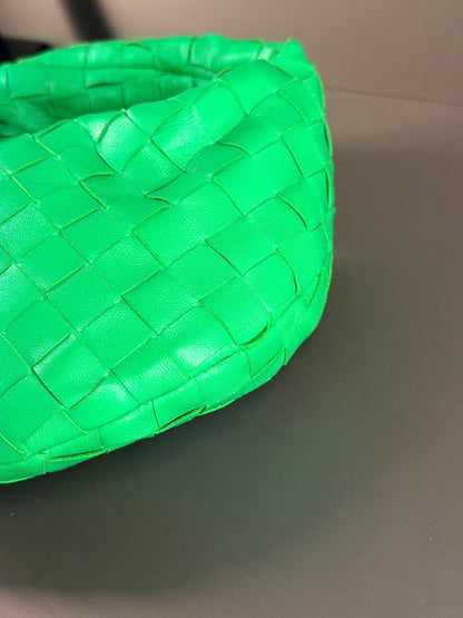 BOTTEGA VENETA GREEN MINI JODIE HANDBAG