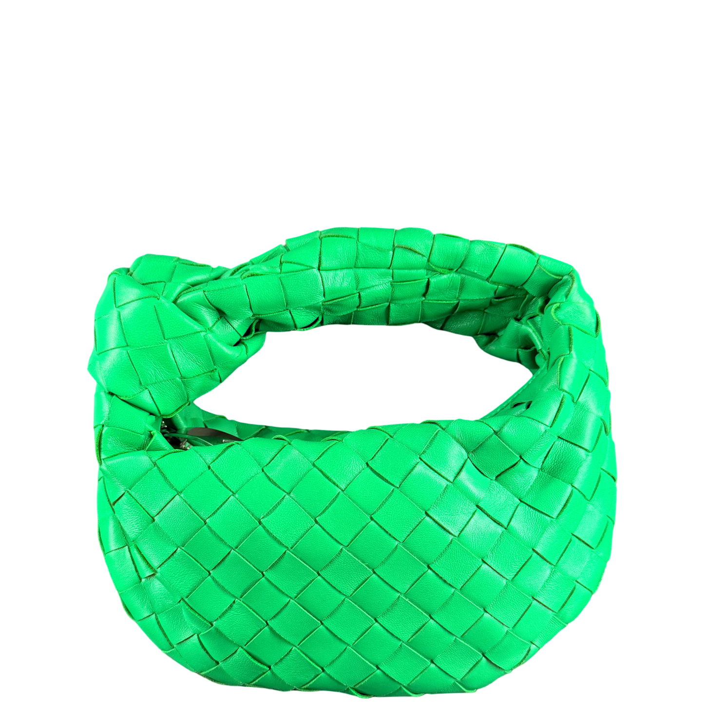BOTTEGA VENETA GREEN MINI JODIE HANDBAG