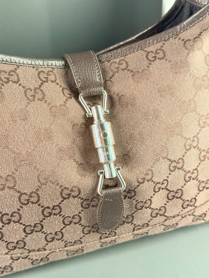 GUCCI BY DEMNA BROWN GG CANVAS MEDIUM JACKIE 1961 SHOULDER BAG