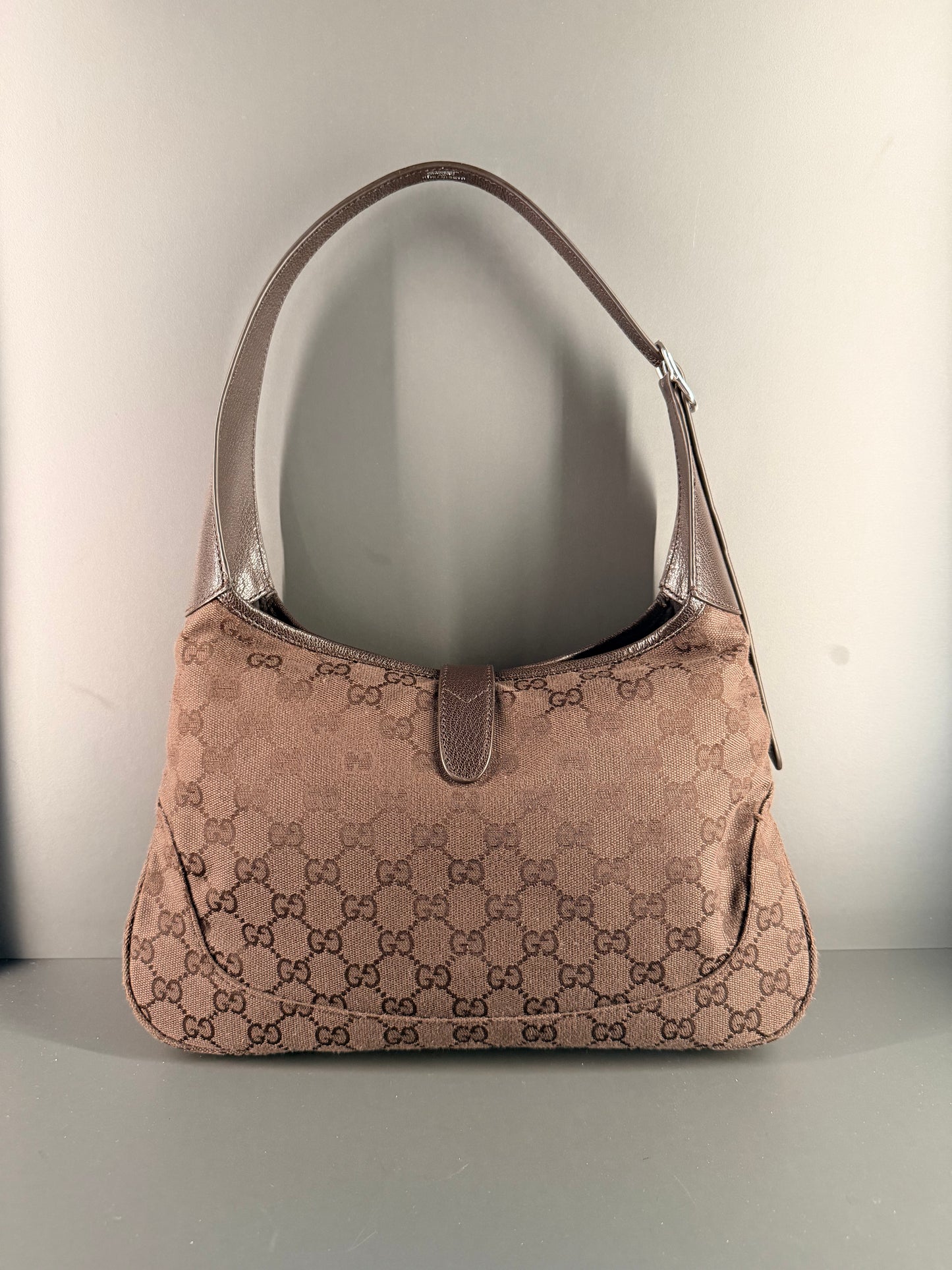 GUCCI BY DEMNA BROWN GG CANVAS MEDIUM JACKIE 1961 SHOULDER BAG