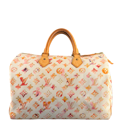 RICHARD PRINCE X LOUIS VUITTON WATERCOLOR SPEEDY 35 BOSTON BAG