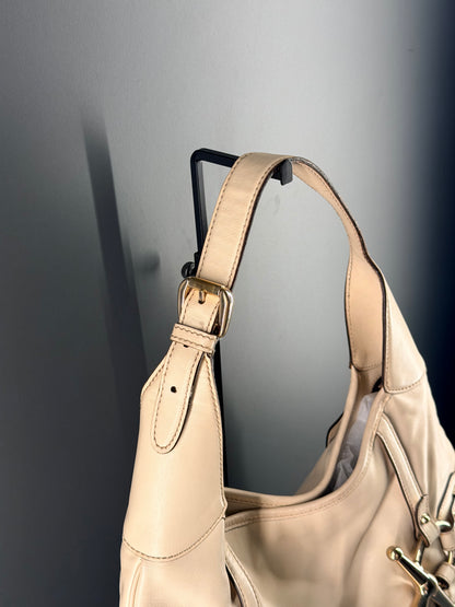 GUCCI BY FRIDA CREAM 85th ANNIVERSARY HORSEBIT HOBO BAG