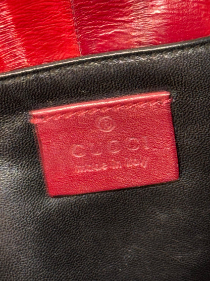 GUCCI RED EEL LONG CLUTCH