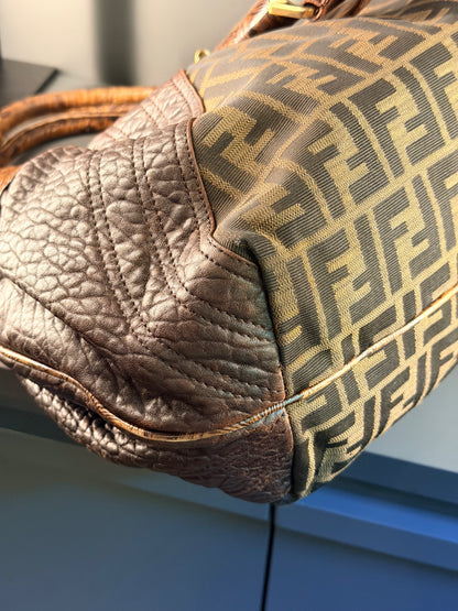 FENDI ZUCCA LARGE SPY HANDBAG