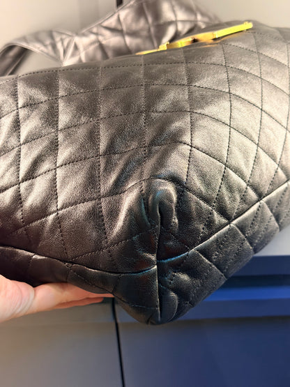 SAINT LAURENT BLACK ICARE SHOPPING TOTE