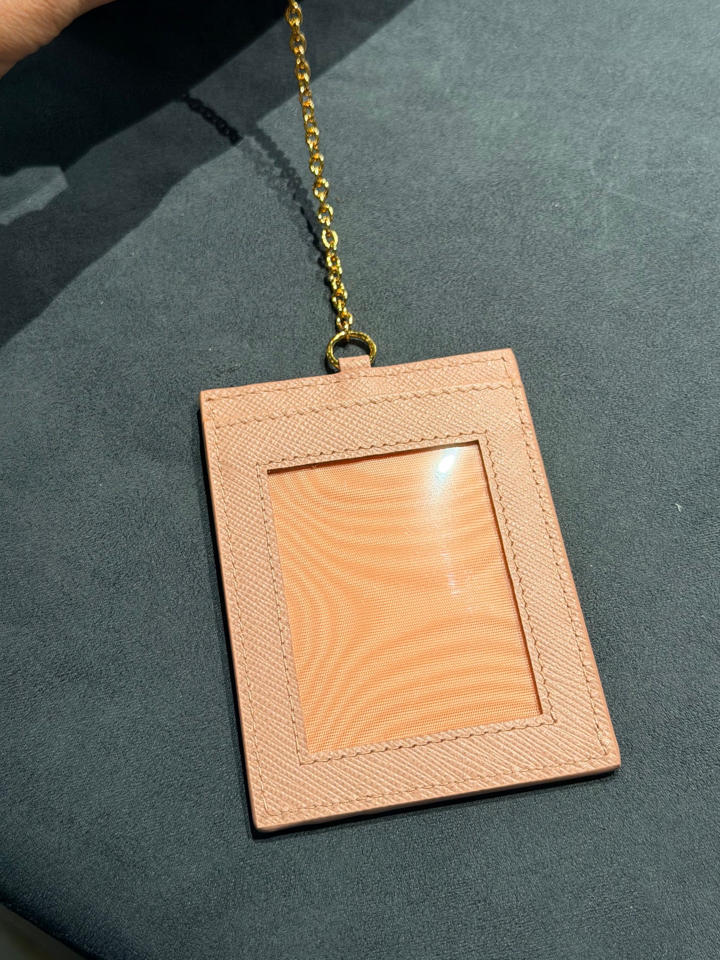 PRADA PINK SAFFIANO LONG FLAP WALLET