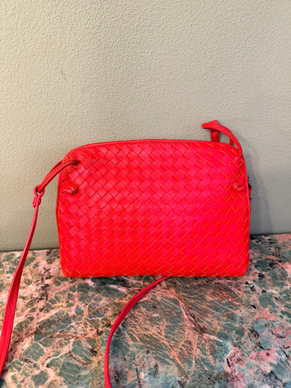 BOTTEGA VENETA ORANGE NODINI CROSSBODY BAG