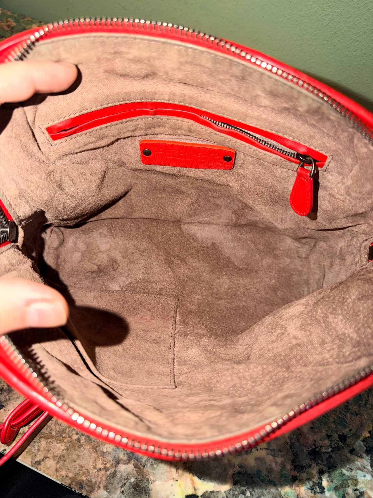 BOTTEGA VENETA ORANGE NODINI CROSSBODY BAG