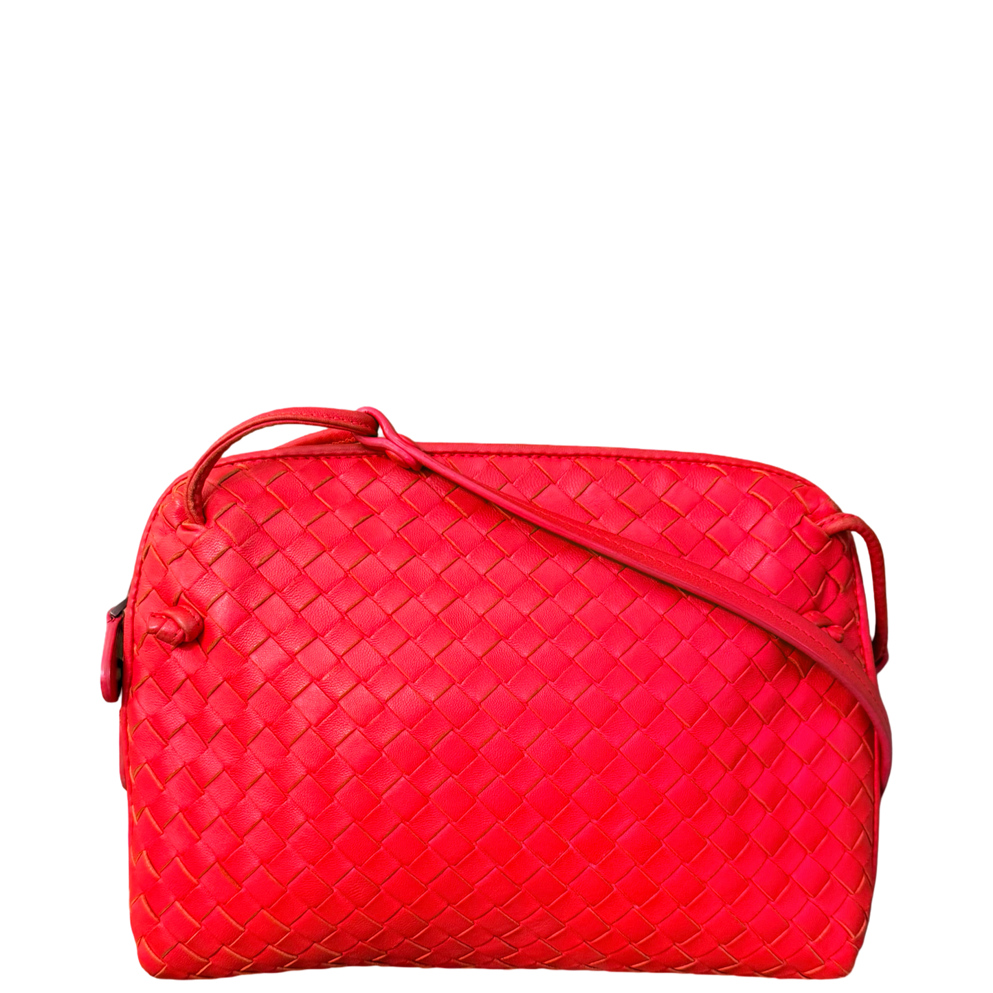 BOTTEGA VENETA ORANGE NODINI CROSSBODY BAG