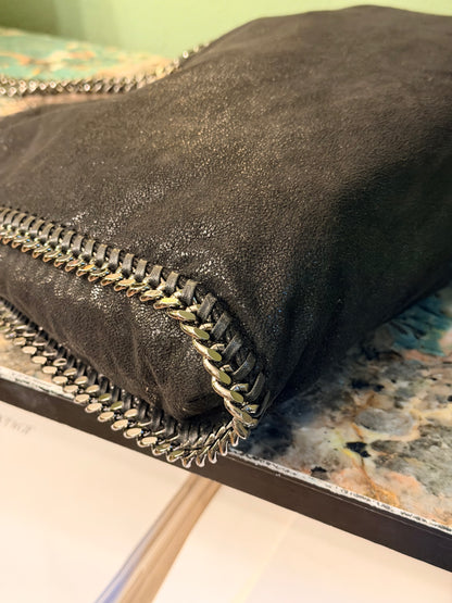 STELLA MCCARTNEY BLACK MEDIUM FALABELLA SHOULDER BAG