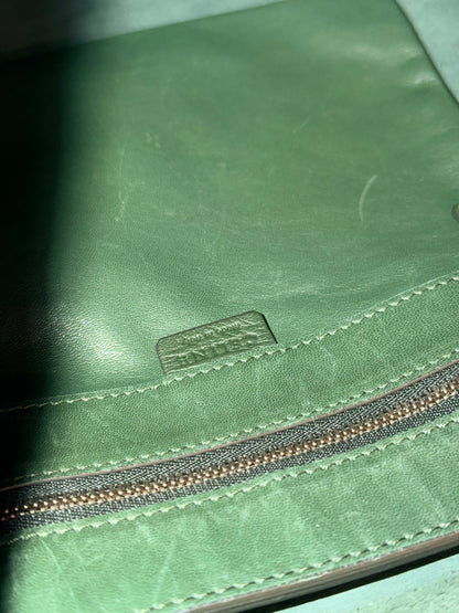CÈLINE FOREST GREEN CABAS HANDBAG