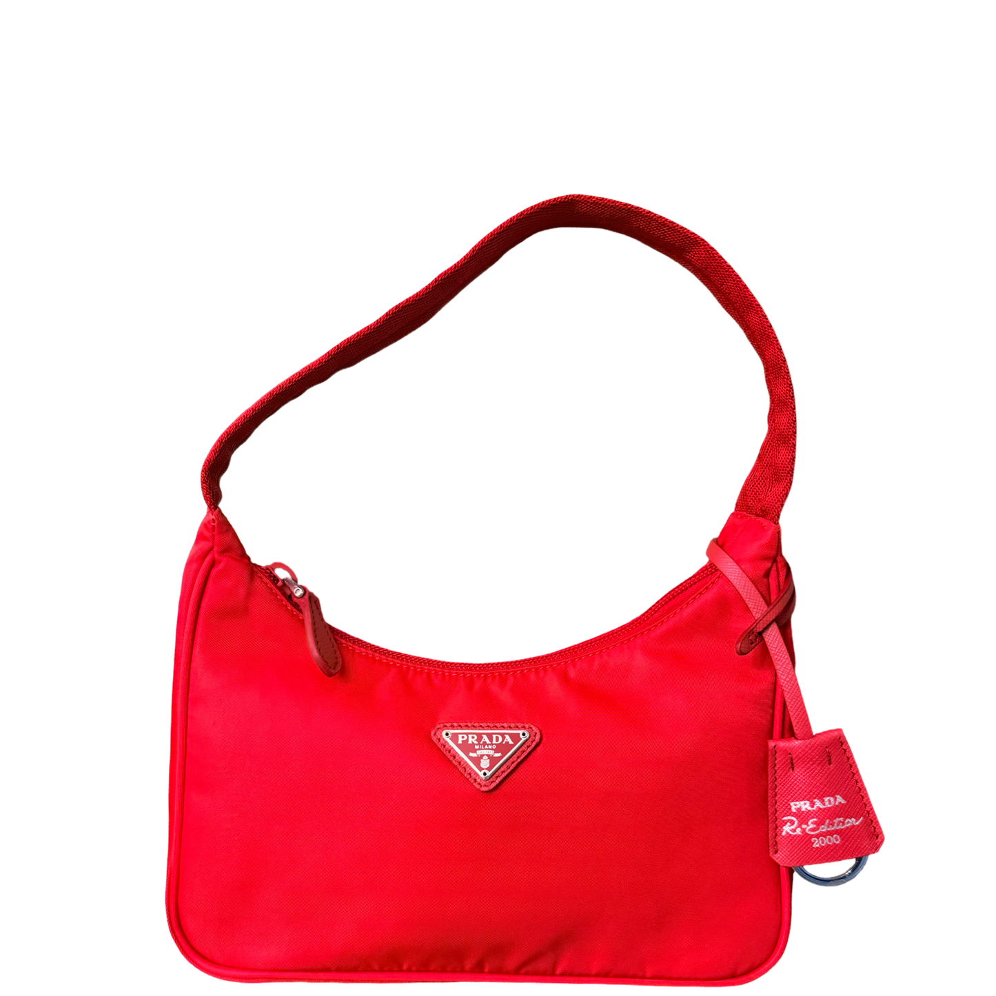 PRADA RED NYLON RE EDITION 2000 SHOULDER BAG