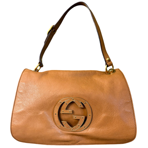 GUCCI BY TOM FORD TAN BLONDIE SHOULDER BAG