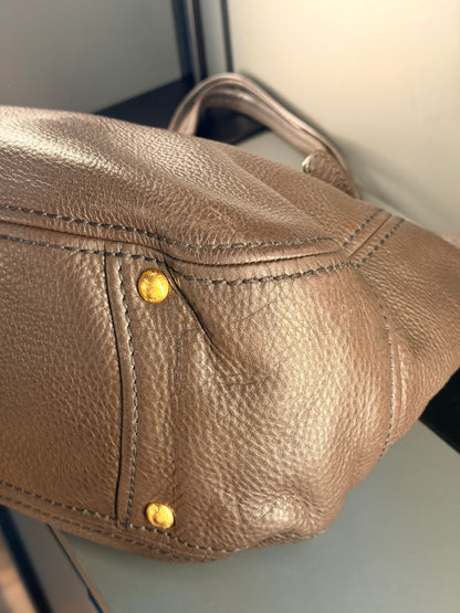 PRADA DARK BROWN SHOPPING TOTE
