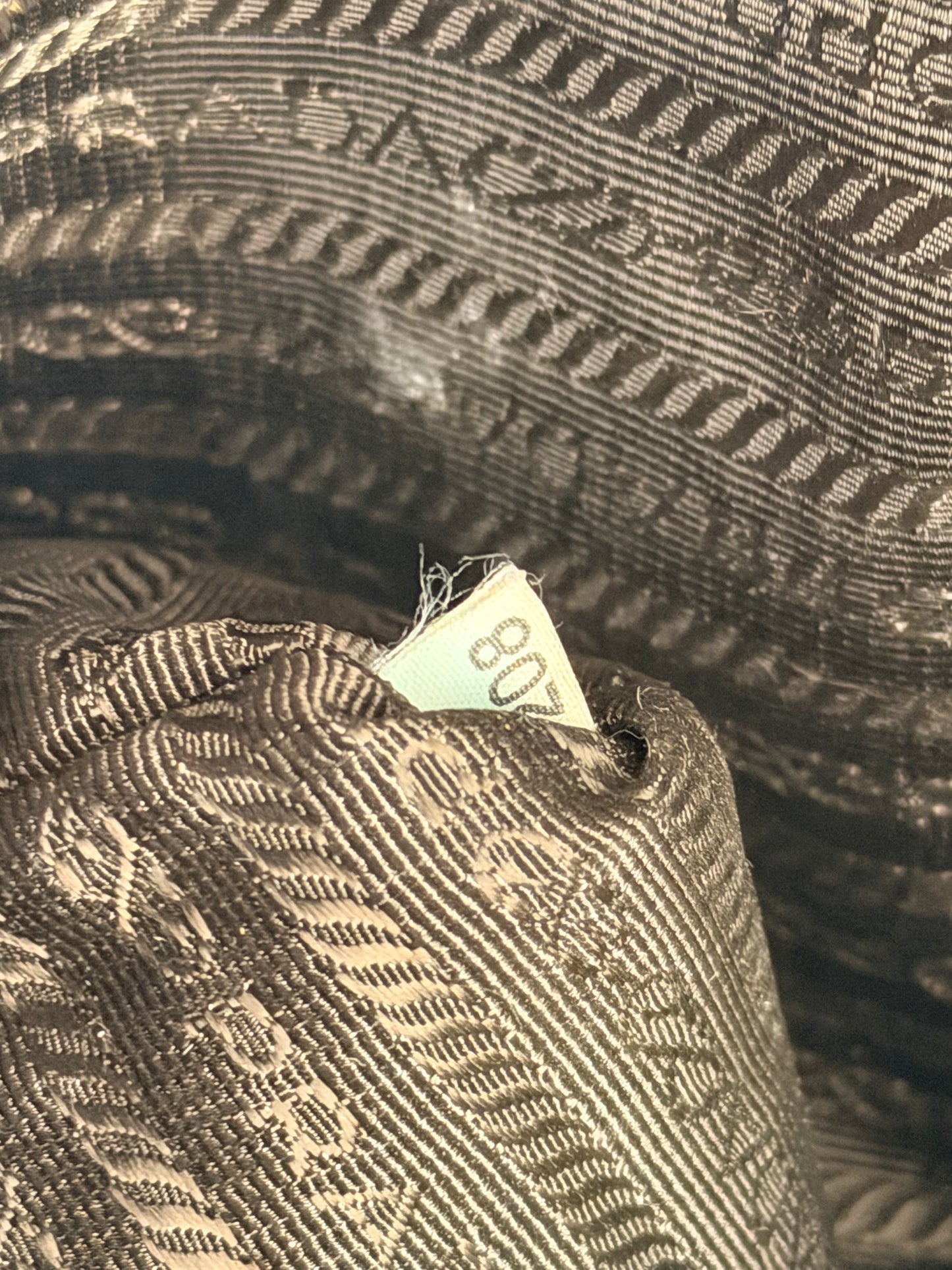 PRADA DARK BROWN SHOPPING TOTE