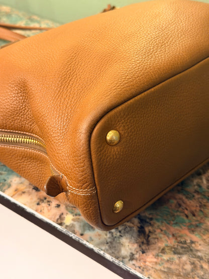 PRADA TAN DAINO SHOPPING BAG