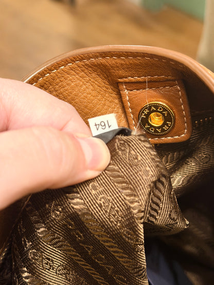 PRADA TAN DAINO SHOPPING BAG