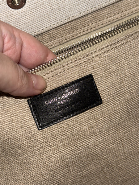 SAINT LAURENT BEIGE RIVE GAUCHE TOTE BAG