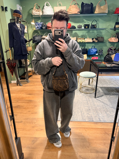 FENDI ZUCCA MINI CHEF BUCKET HANDBAG