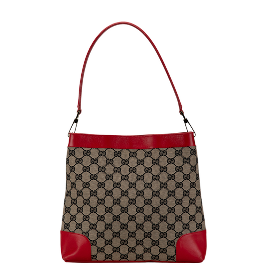 GUCCI RED MONOGRAM SHOULDER BAG