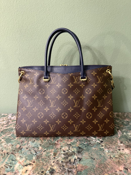 LOUIS VUITTON MONOGRAM NAVY PALLAS MM SHOULDER BAG