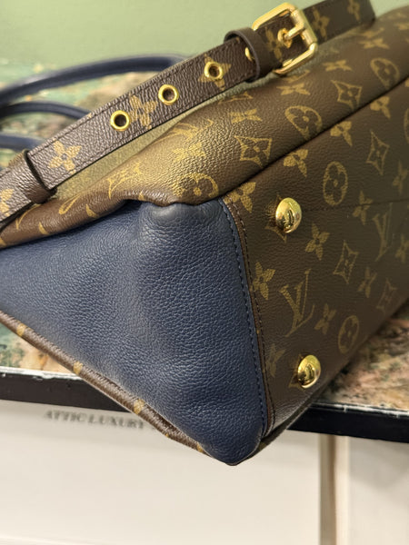 LOUIS VUITTON MONOGRAM NAVY PALLAS MM SHOULDER BAG