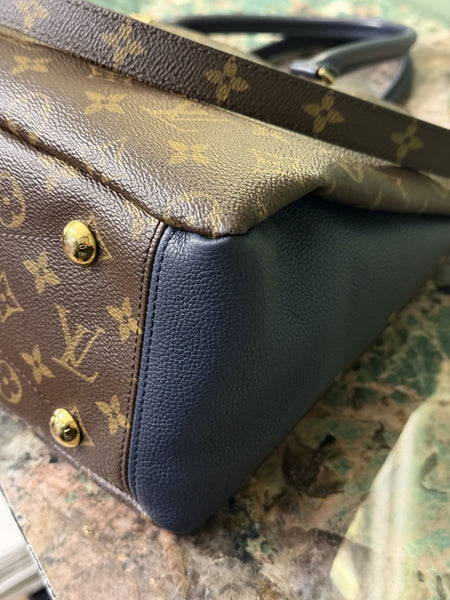 LOUIS VUITTON MONOGRAM NAVY PALLAS MM SHOULDER BAG