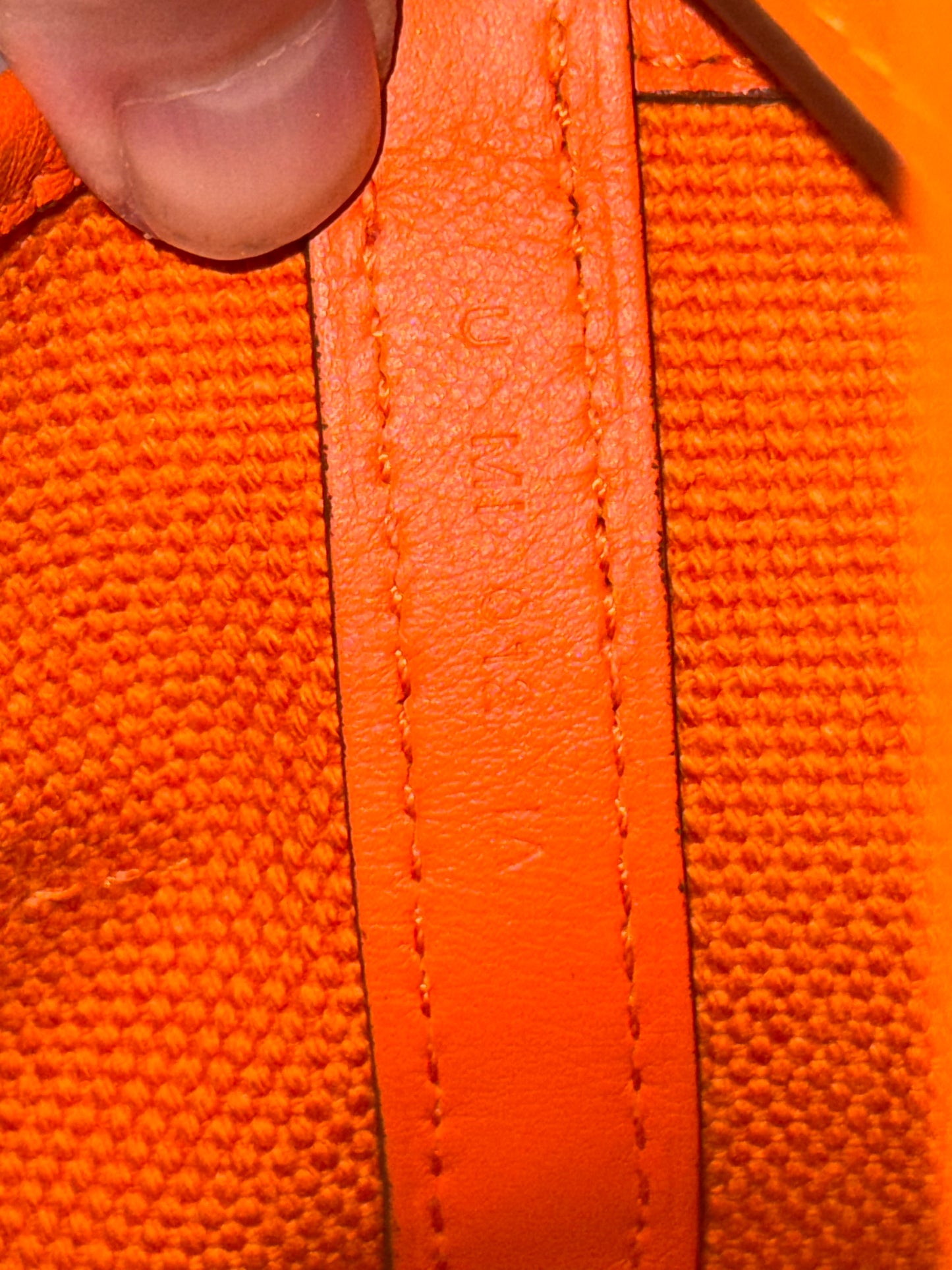 HERMÈS ORANGE PICOTIN CARGO 18 HANDBAG