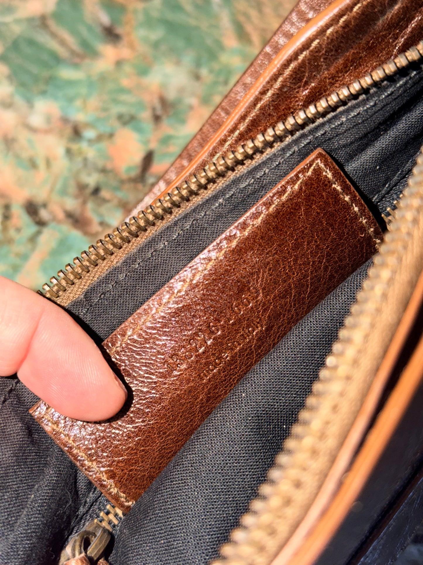 BALENCIAGA BROWN CITY POCHETTE