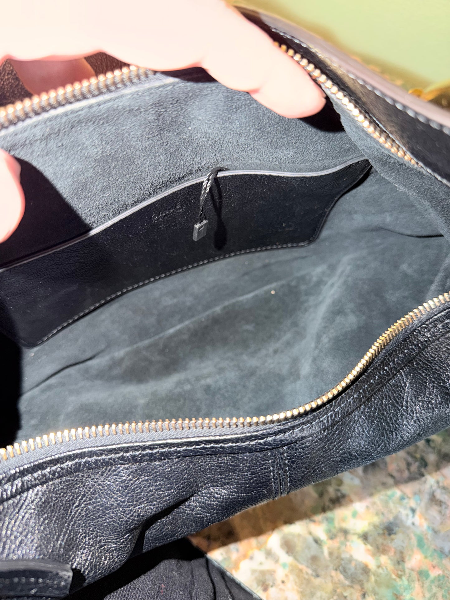 CHLOE BLACK SMALL BRACELET HOBO HANDBAG