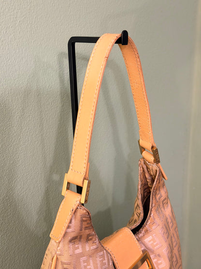 FENDI BEIGE ZUCCHINO SMALL HOBO BAG