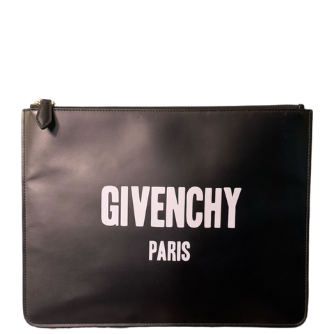 GIVENCHY BLACK FLAT POCHETTE