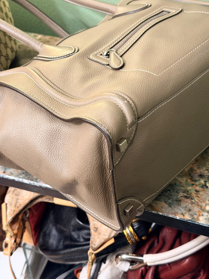 CÈLINE TAUPE LARGE SHOULDER LUGGAGE