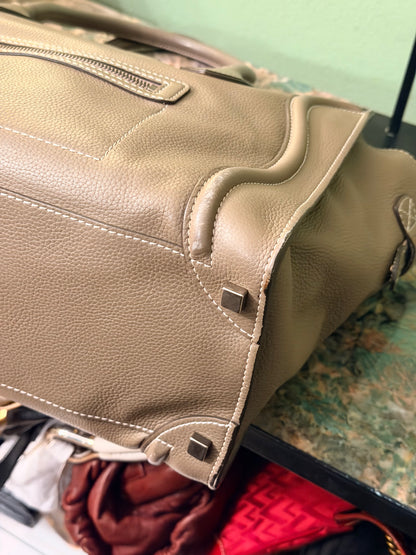 CÈLINE TAUPE LARGE SHOULDER LUGGAGE