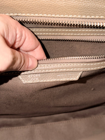 CÈLINE TAUPE LARGE SHOULDER LUGGAGE