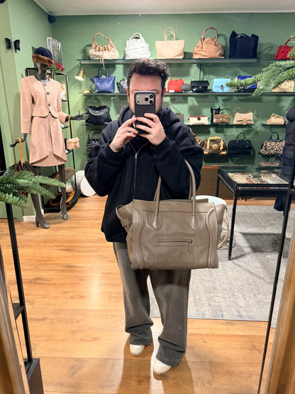 CÈLINE TAUPE LARGE SHOULDER LUGGAGE