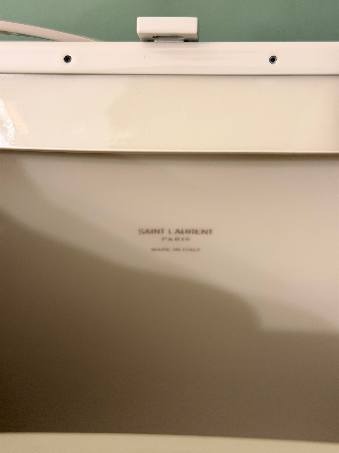 SAINT LAURENT CREAM ANNE MARIE SHOULDER BAG