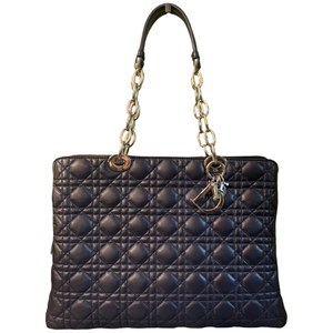 DIOR NAVY CANNAGE SHOPPING BAG