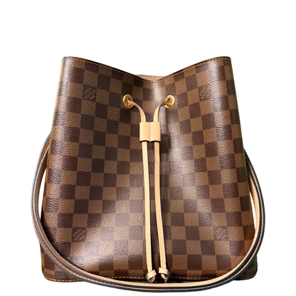 LOUIS VUITTON DAMIER EBENE NEO NOE BUCKET BAG